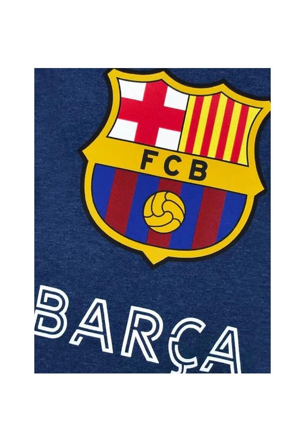 Koszulka dziecięca FC Barcelona - klasyczny herb. Kolor: niebieski