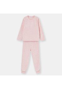 Sinsay - Polarowa piżama dwuczęściowa - Różowy. Kolor: różowy. Materiał: polar #1