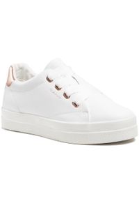 GANT - Sneakersy Gant Avona 22531536 Br. White/Rose Gold G296. Kolor: biały. Materiał: skóra #1