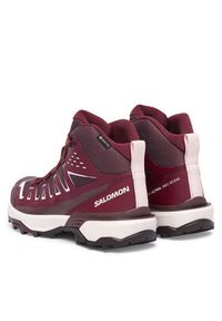 salomon - Salomon Trekkingi X Ultra 360 Edge Mid GORE-TEX L49223400 Bordowy. Kolor: czerwony. Materiał: materiał #3