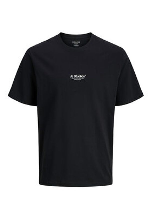 Jack & Jones - Jack&Jones T-Shirt Soho 12278787 Czarny Relaxed Fit. Kolor: czarny. Materiał: bawełna