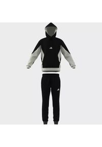 Adidas - Dres Fleece Colorblock Hooded Rozmiar M Czarny - KB5264. Kolor: czarny. Materiał: dresówka #1