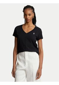 Polo Ralph Lauren T-Shirt 211902403003 Czarny Regular Fit. Typ kołnierza: polo. Kolor: czarny. Materiał: bawełna