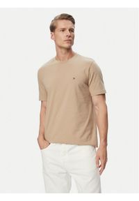 TOMMY HILFIGER - Tommy Hilfiger T-Shirt Ess Seasonal MW0MW39995 Beżowy Regular Fit. Kolor: beżowy. Materiał: bawełna #1