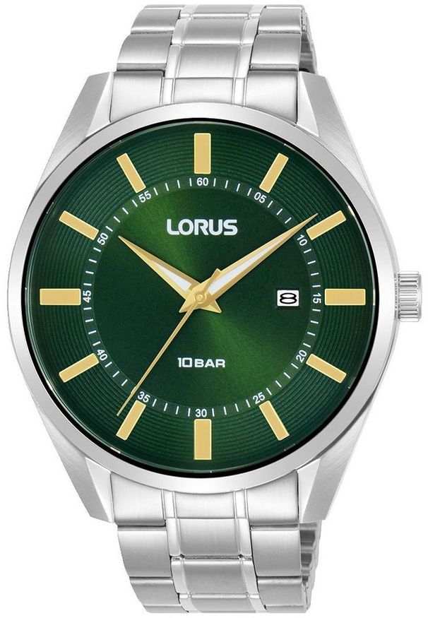 Zegarek Lorus Zegarek Lorus RH911SX9 męski zielony 42 mm .. Kolor: zielony
