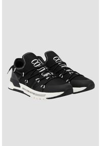 Versace Jeans Couture - VERSACE JEANS COUTURE Czarne męskie sneakersy Fondo Dynamic Dis. Sa6. Kolor: czarny