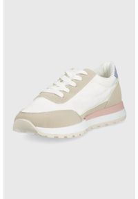 Answear Lab buty kolor biały. Nosek buta: okrągły. Zapięcie: sznurówki. Kolor: biały. Materiał: guma #2