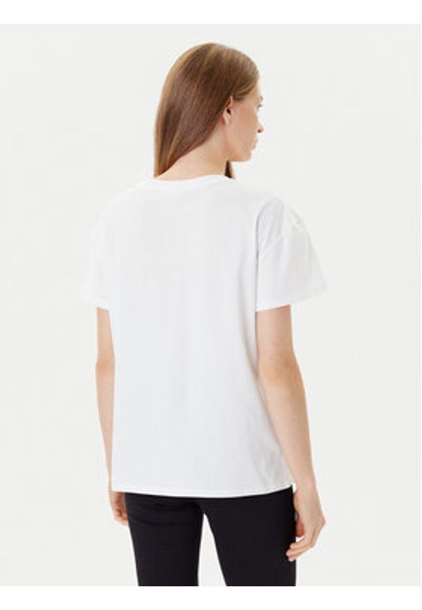 Liu Jo T-Shirt MF5412 JS923 Biały Regular Fit. Kolor: biały. Materiał: bawełna