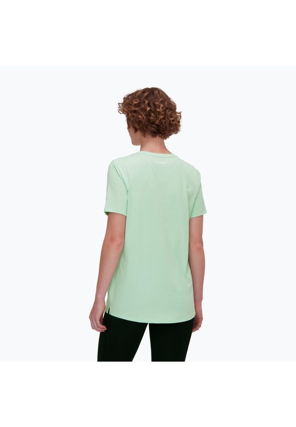 Koszulka damska Mammut Core Logo. Kolor: zielony. Sport: turystyka piesza