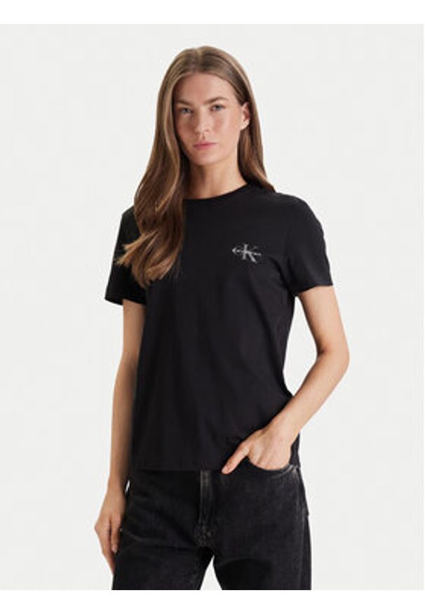 Calvin Klein Jeans Komplet t-shirtów LV047C905G Kolorowy Regular Fit. Materiał: bawełna. Wzór: kolorowy