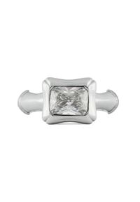 Guess Pierścionek JUBR05 173JW Srebrny. Materiał: metalowe. Kolor: srebrny #1