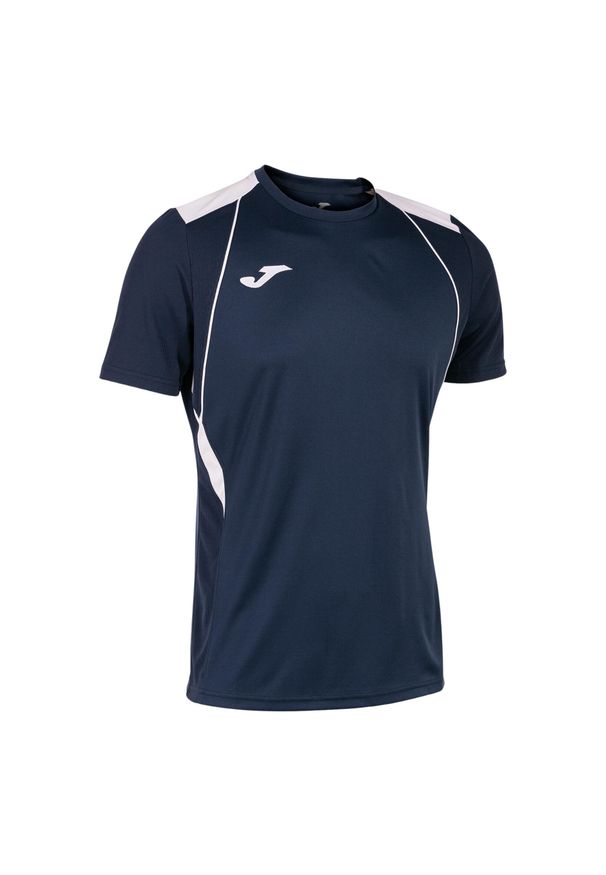 Jersey Joma Championship VII. Kolor: biały, niebieski, wielokolorowy. Materiał: jersey. Długość rękawa: krótki rękaw. Długość: krótkie. Sport: piłka nożna