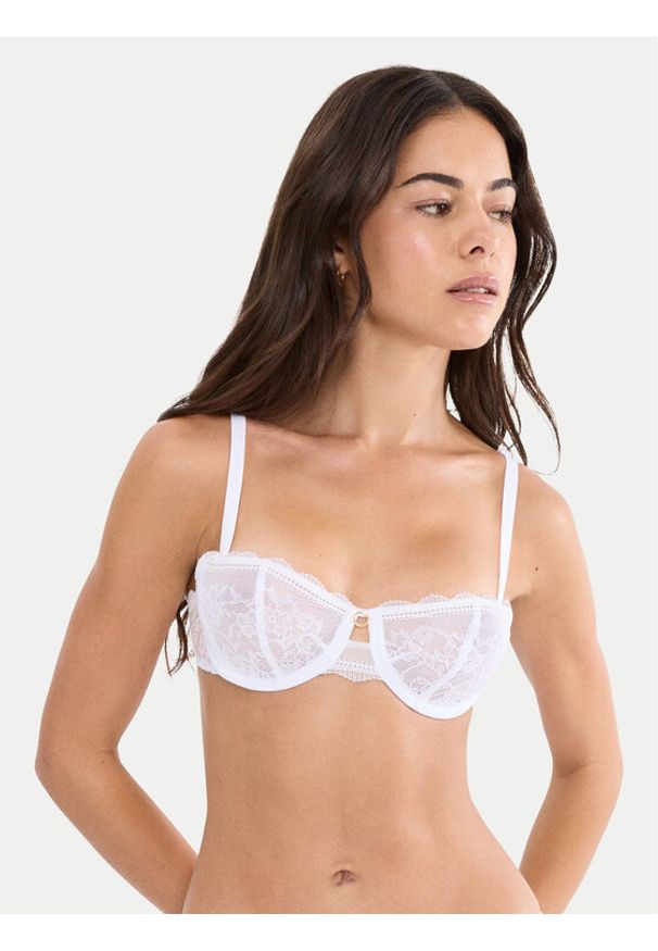 Triumph Biustonosz balkonetka Comfort Allure 10226412 Biały. Kolor: biały. Materiał: syntetyk