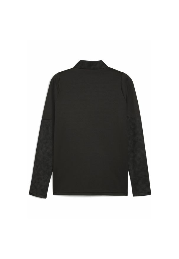 Puma - Męska bluza treningowa FC St. Pauli z zamkiem 1/4 PUMA Black Flat Dark Gray. Kolor: czarny