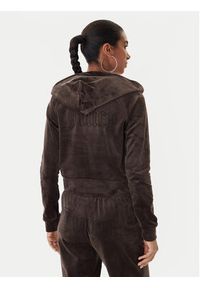 Juicy Couture Bluza Madison JCWAS225306 Brązowy Slim Fit. Kolor: brązowy. Materiał: syntetyk #4