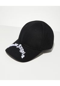 PALM ANGELS - Czarna czapka z wyszywanym logo. Kolor: czarny. Wzór: haft, napisy, aplikacja #3