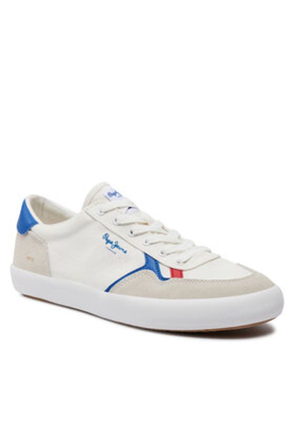 Pepe Jeans Sneakersy Travis Brit M PMS31038 Biały. Kolor: biały. Materiał: materiał