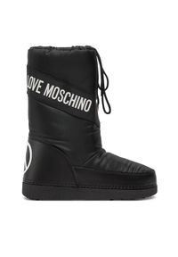 Love Moschino - LOVE MOSCHINO Śniegowce JA24032G1LISA000 Czarny. Kolor: czarny. Materiał: materiał