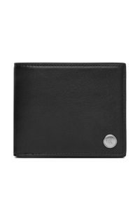 Calvin Klein Jeans Duży Portfel Męski Jeans Hardware Bifold W/Coin LV04G1082G Czarny. Kolor: czarny. Materiał: skóra