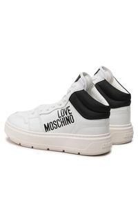Love Moschino - LOVE MOSCHINO Sneakersy JA15284G1GIAC10A Biały. Kolor: biały. Materiał: skóra #2