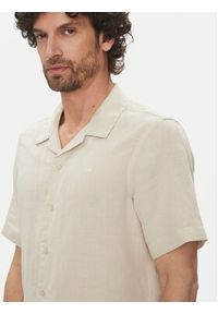 Calvin Klein Koszula K10K114197 Beżowy Regular Fit. Kolor: beżowy. Materiał: bawełna