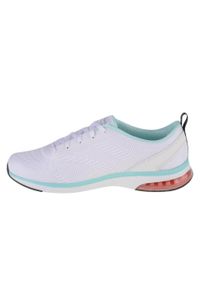 skechers - Buty do chodzenia damskie, Skechers Skech-Air Edge - Mellow Days. Kolor: biały, wielokolorowy. Materiał: guma, syntetyk, materiał. Sport: turystyka piesza