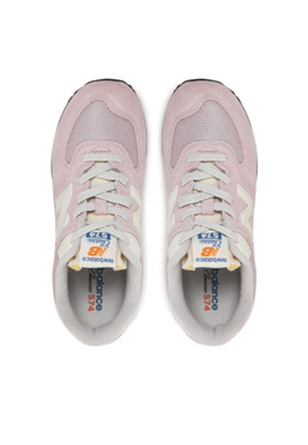 New Balance Sneakersy GC574VPK Różowy. Kolor: różowy. Materiał: skóra, zamsz. Model: New Balance 574