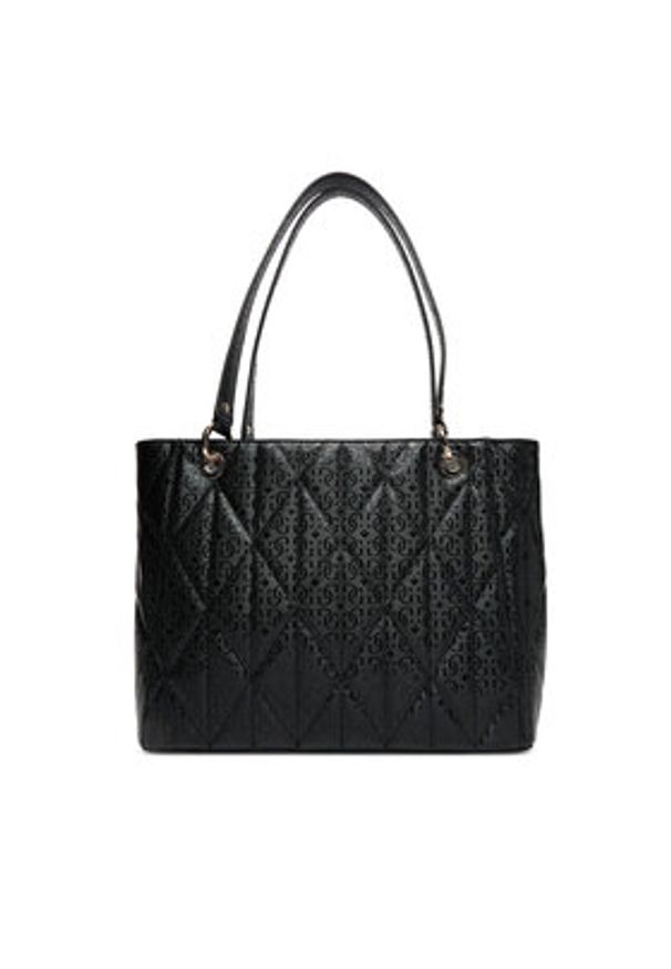 Guess Torebka Aldina HWGG96 63250 Czarny. Kolor: czarny. Materiał: skórzane