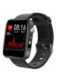 Bemi - Smartwatch BEMI CID Srebrno-czarny. Rodzaj zegarka: smartwatch. Kolor: srebrny, czarny, wielokolorowy. Styl: biznesowy, casual #1
