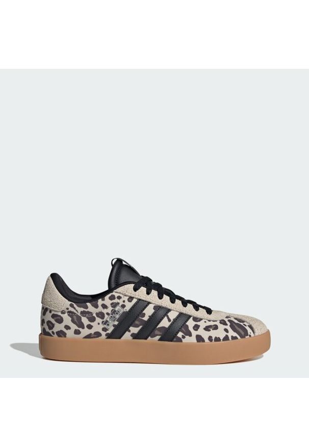 Adidas - adidas Sneakersy Vl Court 3.0 Shoes KI2689 Beżowy. Kolor: beżowy. Materiał: zamsz, skóra