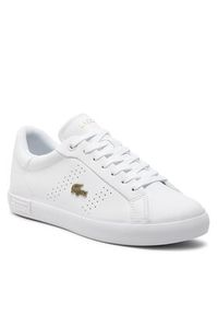 Lacoste Sneakersy 747SFA0072 Biały. Kolor: biały. Materiał: skóra