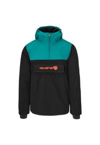 Iguana - Męska Bluza Z Kapturem Lumari. Typ kołnierza: kaptur. Kolor: czarny, niebieski, wielokolorowy. Styl: sportowy #1
