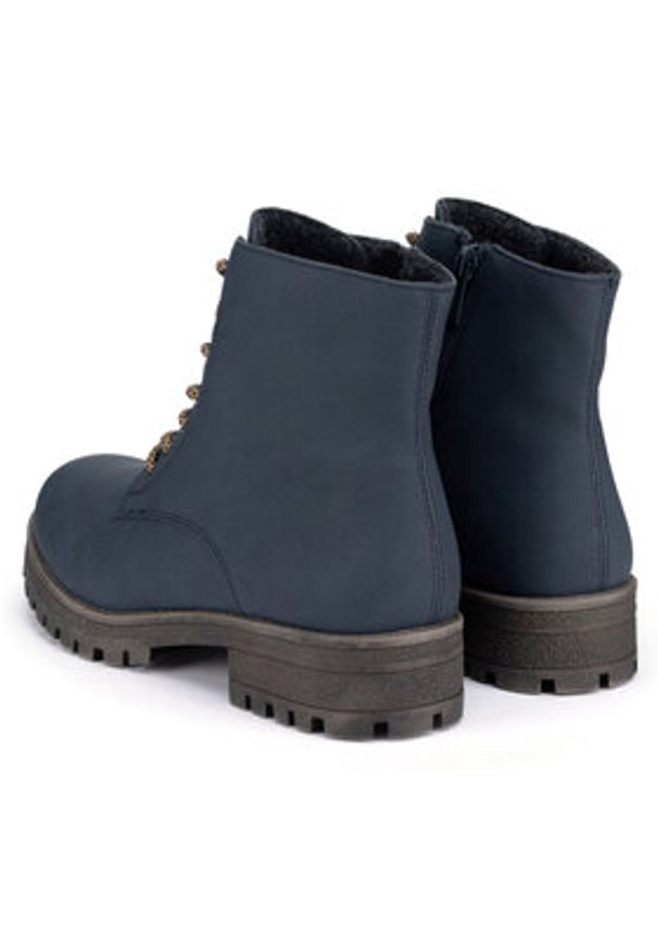 Clara Barson Trzewiki WYL3072-5 Granatowy. Kolor: niebieski. Materiał: skóra