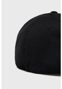 Rip Curl czapka kolor czarny z aplikacją. Kolor: czarny. Wzór: aplikacja #2
