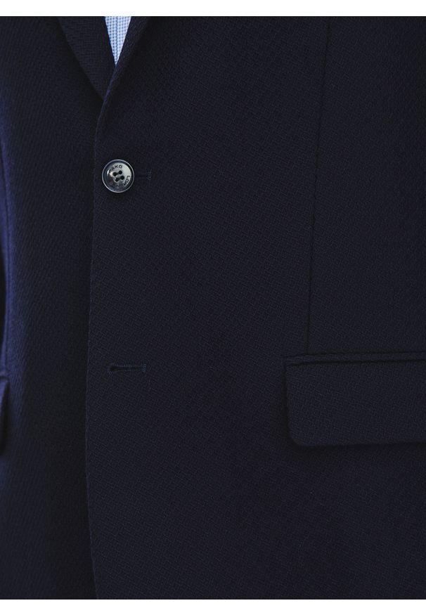 Pako Lorente - PAKO LORENTE - Granatowa marynarka męska z wełny. Kolor: niebieski. Materiał: wełna. Sezon: jesień