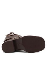 Badura Oficerki MANGUALDE-V1272-515 Brązowy. Kolor: brązowy. Materiał: skóra #5
