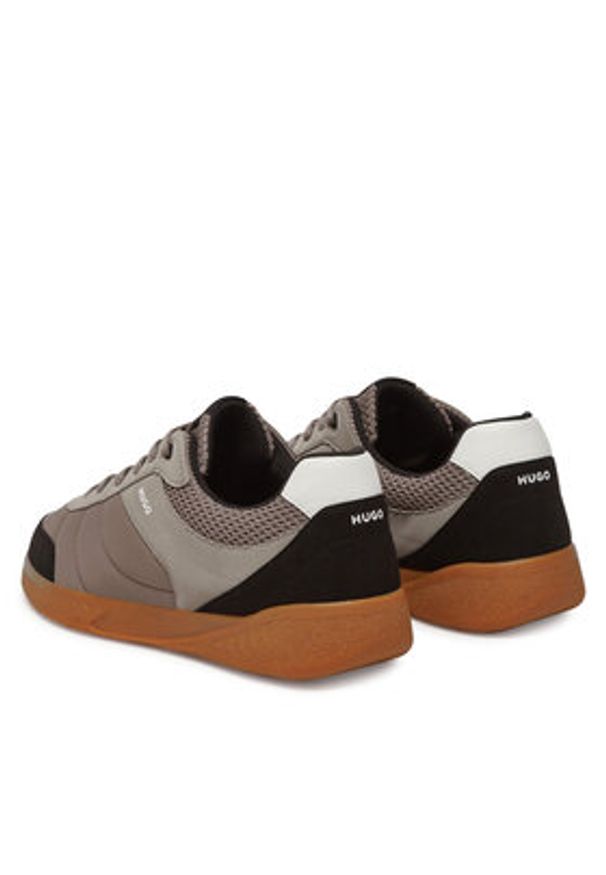 Hugo - HUGO Sneakersy Riven Tenn 50541723 Beżowy. Kolor: beżowy. Materiał: materiał
