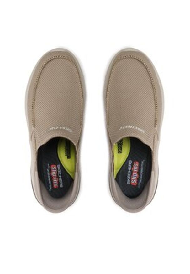 skechers - Skechers Półbuty Cabrino 210604/TPE Beżowy. Kolor: beżowy. Materiał: materiał