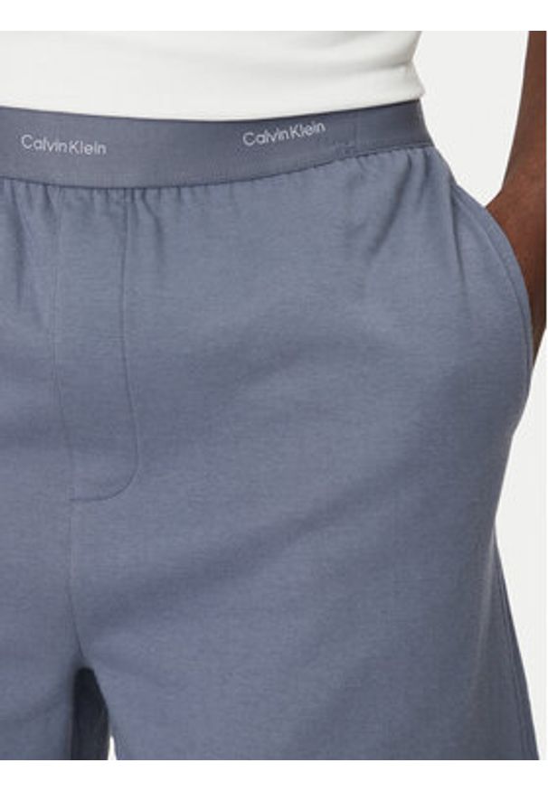 Calvin Klein Underwear Szorty piżamowe 000NM2707E Niebieski Regular Fit. Kolor: niebieski. Materiał: bawełna