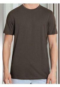 Sinsay - Bawełniana koszulka z krótkim rękawem - zielony. Kolor: zielony. Materiał: bawełna. Długość rękawa: krótki rękaw. Długość: krótkie