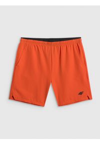 4f - 4F Spodenki treningowe szybkoschnące męskie - pomarańczowe XXL. Kolor: pomarańczowy. Materiał: tkanina, włókno, skóra. Sport: fitness #1