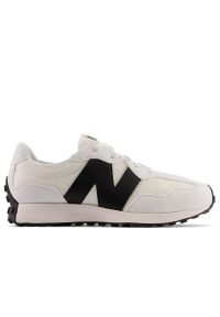 Buty New Balance GS327CWB - białe. Okazja: na co dzień. Kolor: biały. Materiał: materiał, guma, syntetyk. Szerokość cholewki: normalna. Sezon: lato