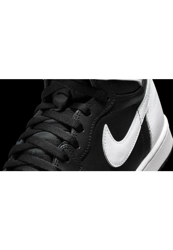 Sneakersy męskie Nike Air Jordan 1 Retro High OG "Black & White". Kolor: czarny. Model: Nike Air Jordan