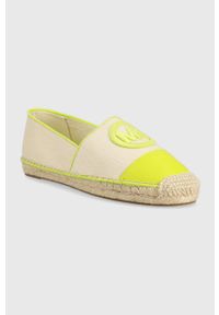MICHAEL Michael Kors espadryle Kendrick kolor zielony 40S3KNFP1D. Nosek buta: okrągły. Kolor: zielony. Materiał: guma. Obcas: na obcasie. Wysokość obcasa: niski #2