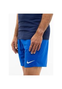 Spodenki Piłkarskie Męskie Nike Dry Park III. Kolor: niebieski, wielokolorowy, biały. Sport: piłka nożna #1