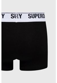 Superdry bokserki (3-pack) męskie kolor czarny. Kolor: czarny. Materiał: bawełna