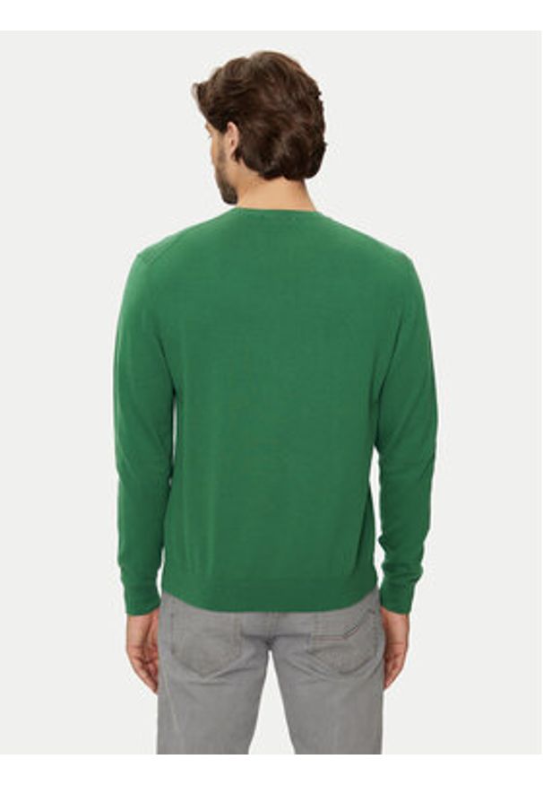 United Colors of Benetton - United Colors Of Benetton Sweter 10CVU1N60 Zielony Regular Fit. Kolor: zielony. Materiał: bawełna