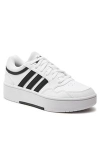 Adidas - adidas Sneakersy Hoops 3.0 Bold IG6115 Biały. Kolor: biały. Materiał: skóra #4