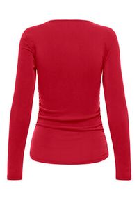 only - ONLY Bluzka Free Life 15365605 Czerwony Regular Fit. Kolor: czerwony. Materiał: syntetyk #5