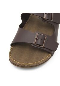 Rieker Klapki 21997-25 Brązowy. Kolor: brązowy. Materiał: skóra #5